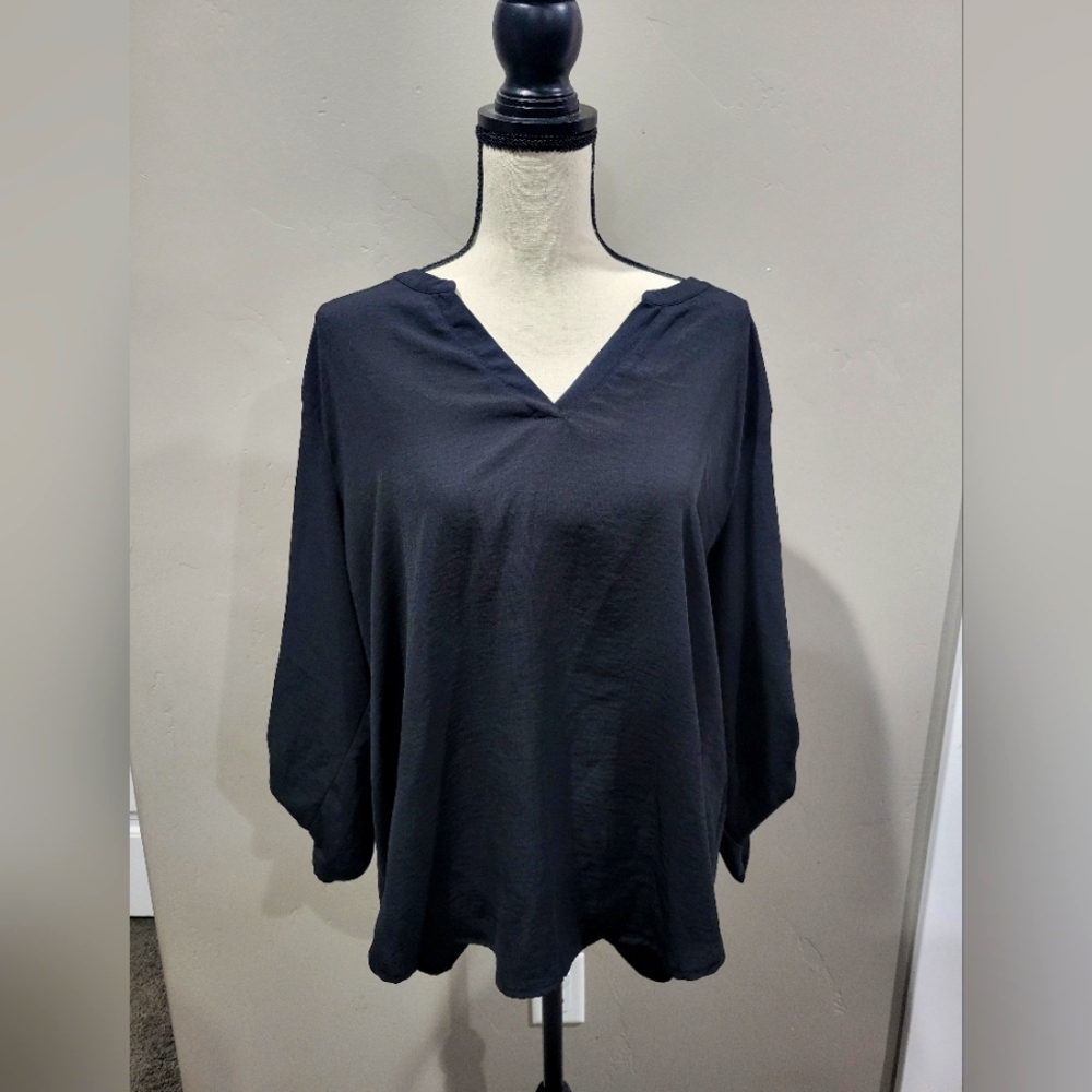 Maurices Black V-Neck Blouse